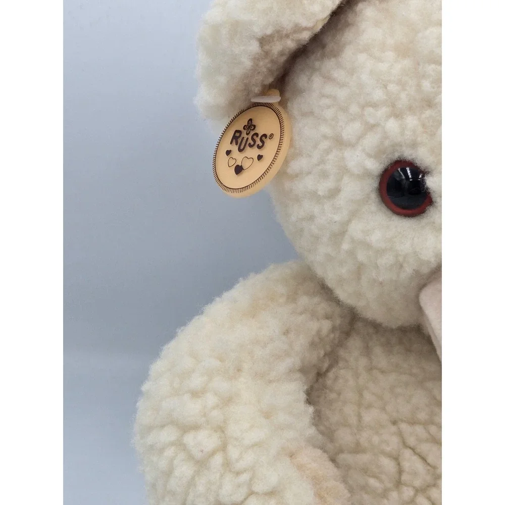 Vintage 1986 Snuggle Bear Plush Russ Berrie Lever Brothers Cream Teddy Bear 3146